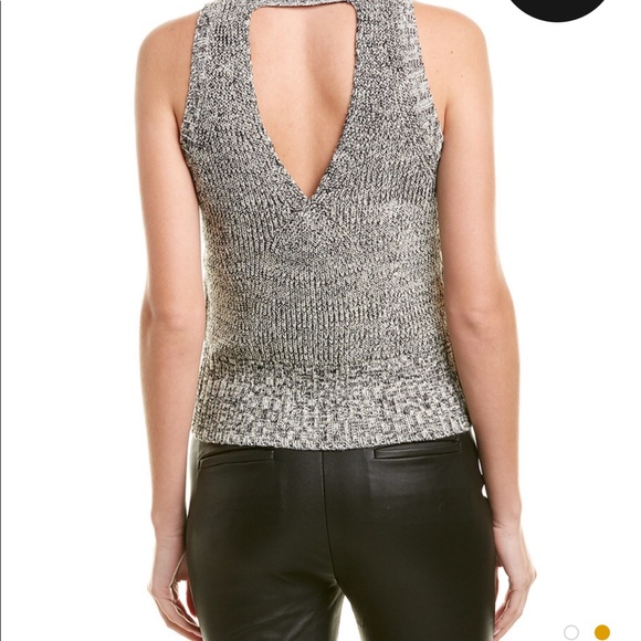 Theory Cable-Back Wool-Blend Shell - Picture 2 of 11